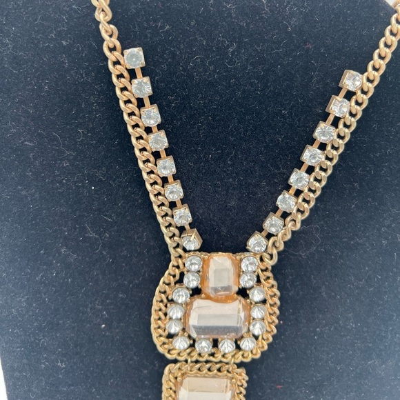 Elegant Gold & Black Statement Necklace – Pre-Owned - Picture 4 of 11